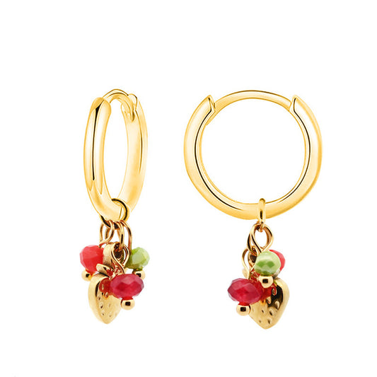 Orecchini "Hoop Fragolina"