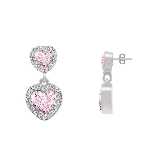 Orecchini "Cuori Splendenti"