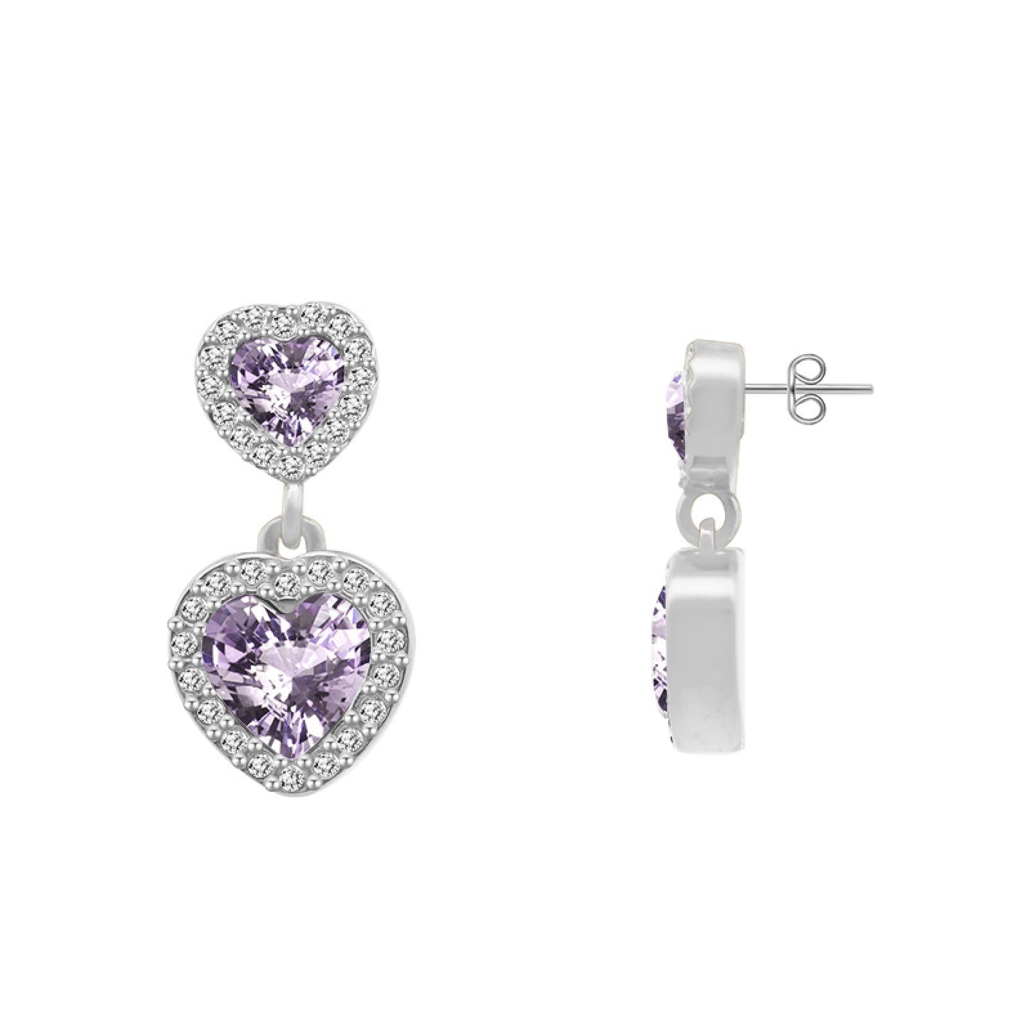 Orecchini "Cuori Splendenti"
