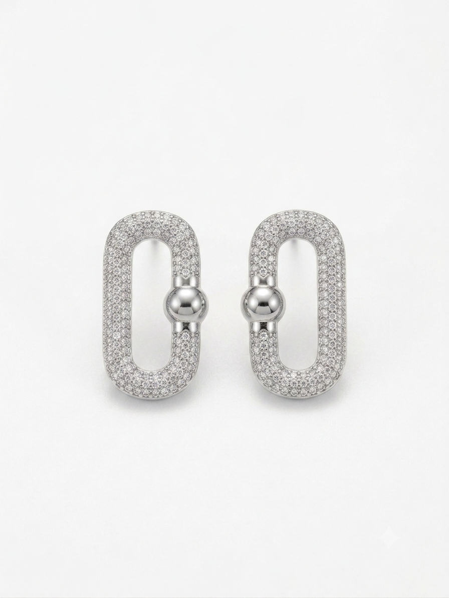 Orecchini "Maglia Glitter"