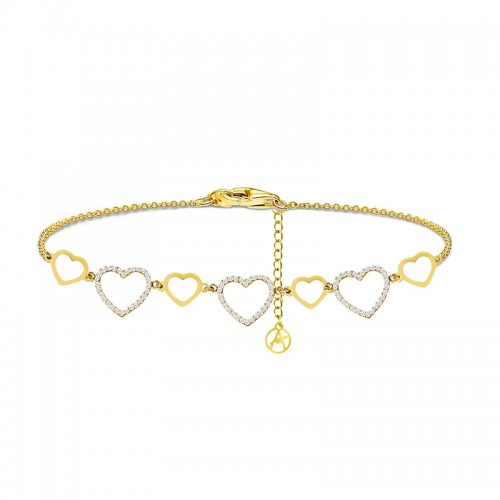 Bracciale "Cuoricini Luminosi"