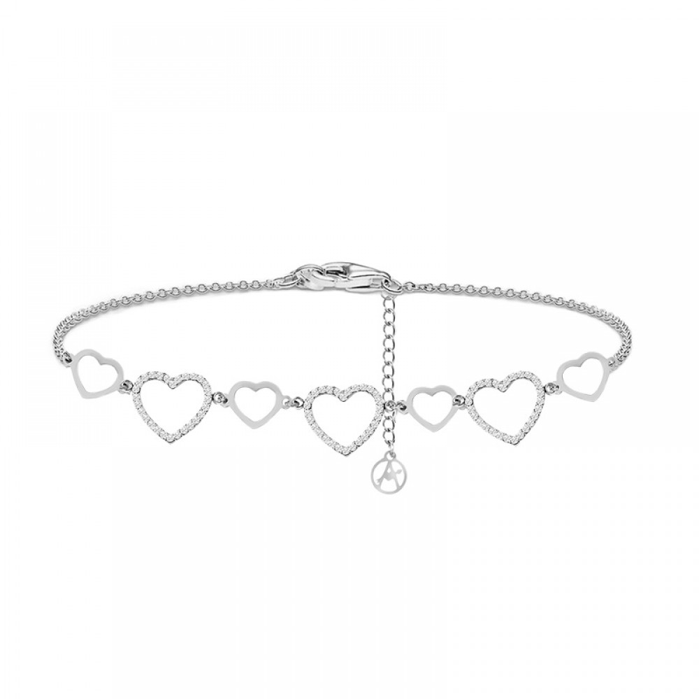 Bracciale "Cuoricini Luminosi"