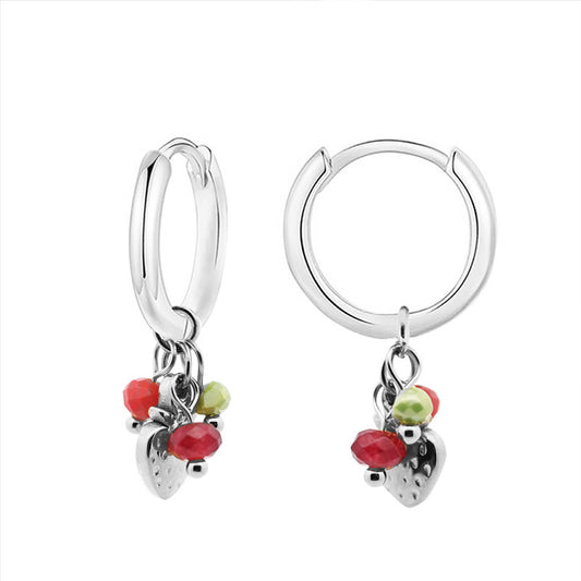 Orecchini "Hoop Fragolina"