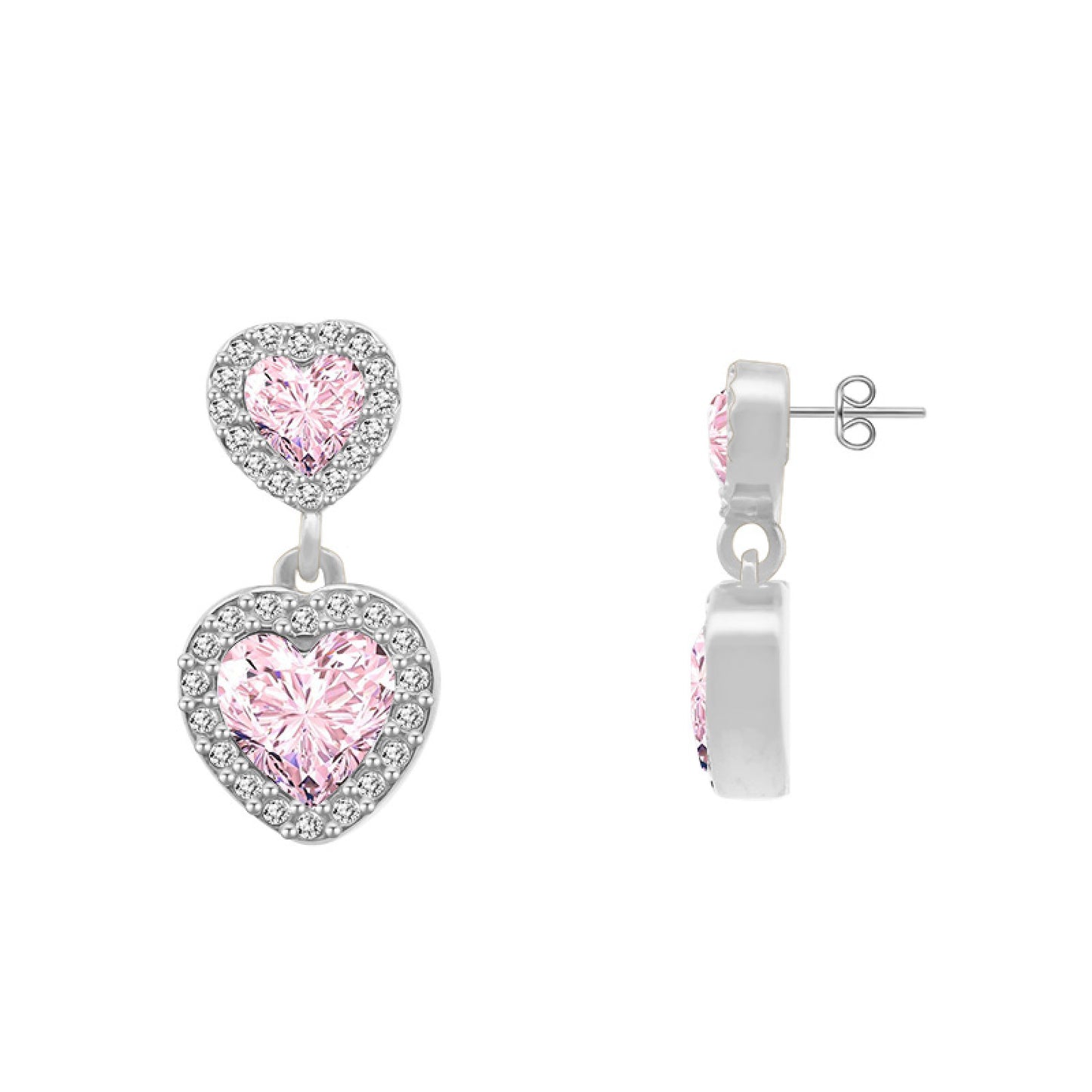 Orecchini "Cuori Splendenti"