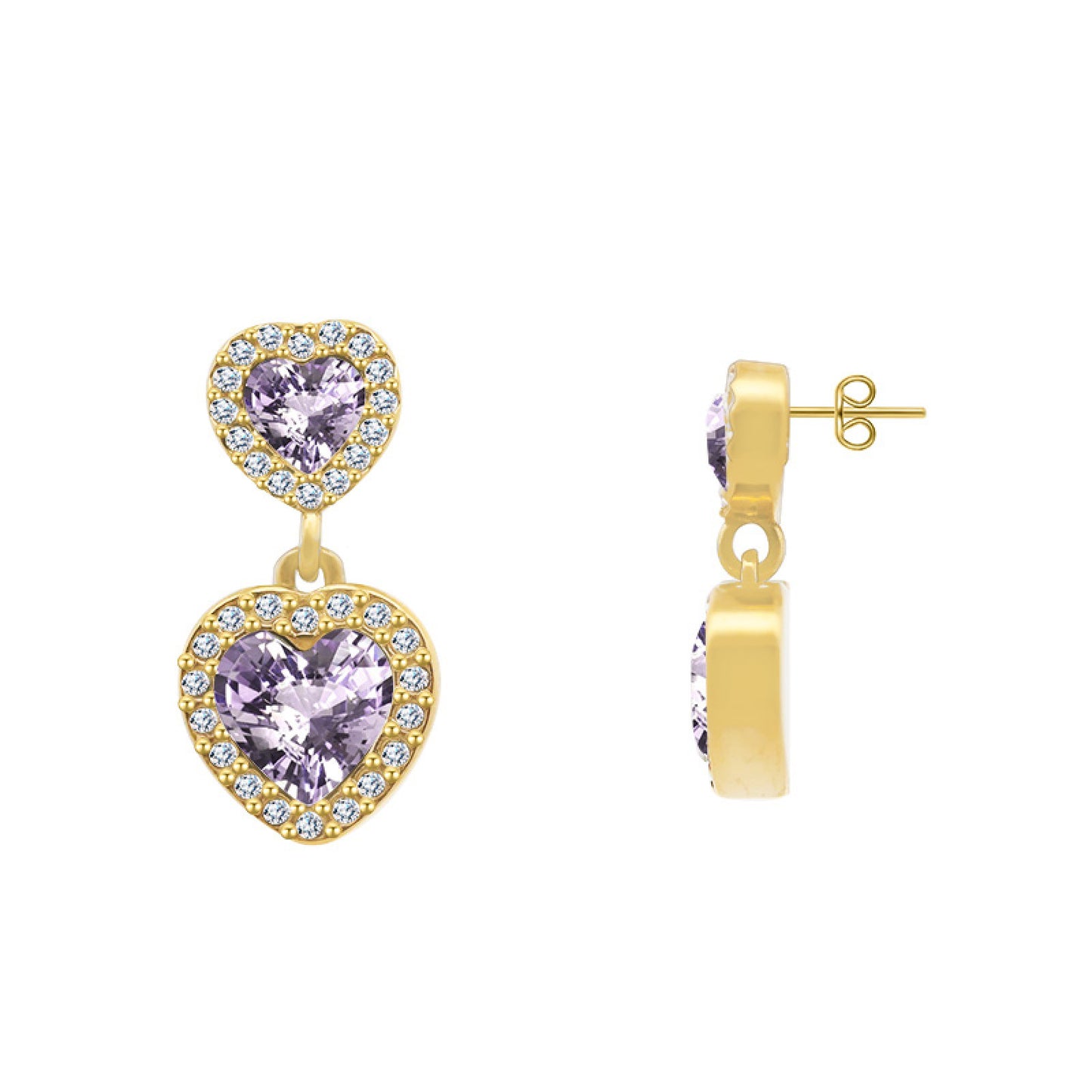 Orecchini "Cuori Splendenti"